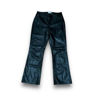 Pistola Women's Faux Leather Bootcut Pants Black Measures 27 x 26‎